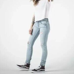 RSQ Ibiza Skinny Jeans Ultra Light Wash Distressed